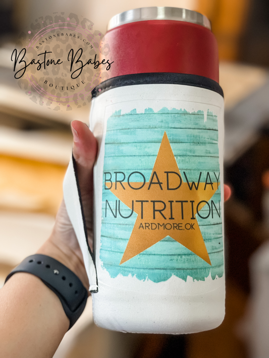 Broadway Nutrition Logo Koozie
